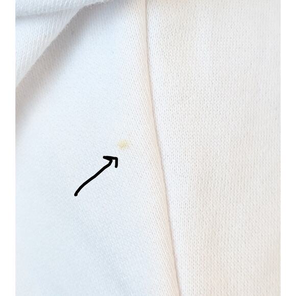 Disney Mickey Mouse Womens Hoodie XL White Black Large Chenille Applique Graphic - Picture 10 of 10